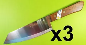 3 x KIWI BRAND Stainless Steel pointed knife wood handle100% Brand New No. 173 - Picture 1 of 1