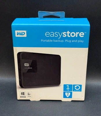 NUEVO/SELLADO Western Digital Easystore 1TB Disco Duro Externo Portátil USB 3.0 Foto 1 de 4