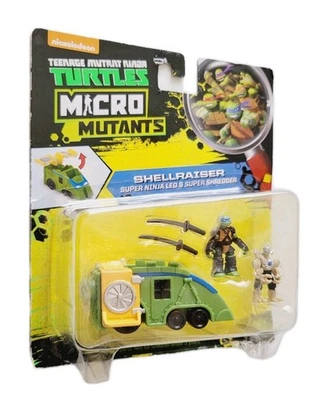 TEENAGE MUTANT NINJA TURTLES MICRO MUTANTS SHELLRAISER SUPER LEO & SHREDDER 2016 - Image 1 of 4