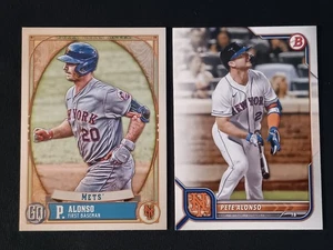 2021 e 2022 PETE ALONZO GYPSY QUEEN #92 & BOWMAN #87. NEW YORK METS - Foto 1 di 5