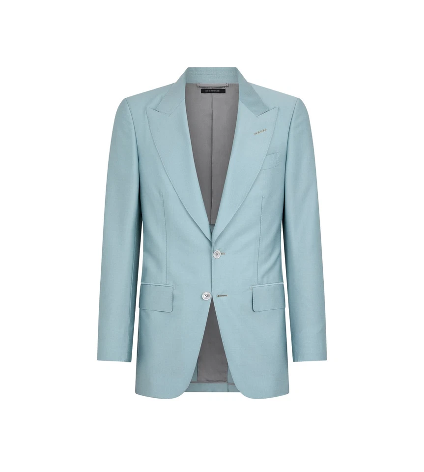 50IT - Blazer Tom Ford CHAQUETA MIKADO ATTICUS TEÑIDA DE HILO - NUEVA CON ETIQUETAS - PRECIO DE VENTA SUGERIDO POR EL FABRICANTE $7K Foto 1 de 1
