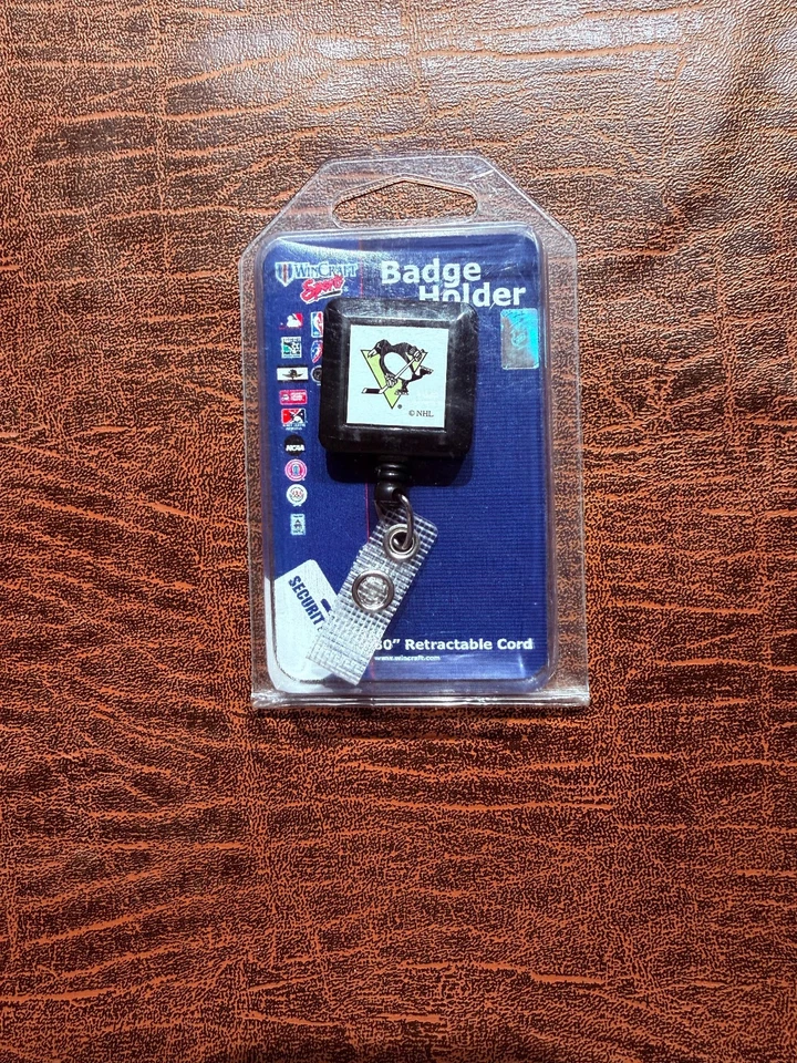 Pittsburgh Penguins Retractable Premium Badge Holder by WinCraft Inc.