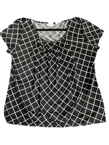 Camicia blusa manica corta collo largo donna New York & Company taglia XL - Foto 1 di 5