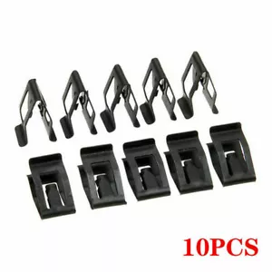 10x Clips de sujeción de remache retenedor de metal moldura tablero de instrumentos de automóvil negros - Imagen 1 de 12