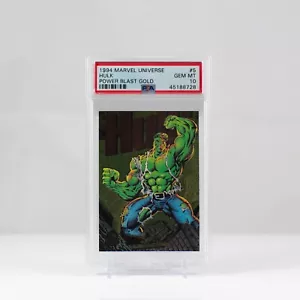 1994 Fleer Marvel Universe POWER BLAST # 5 HULK PSA 10 INCREDIBLE HULK - Picture 1 of 2