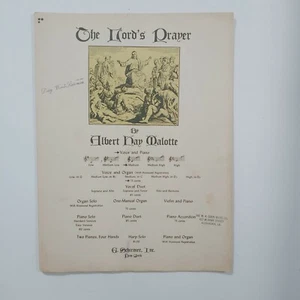The Lords Prayer Albert Day Malotte Sheet Music - Picture 1 of 4