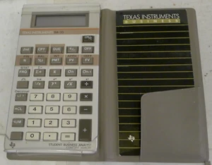 Texas Instruments BA-35 Student Business Calculator +Cover & Ref Guide -NO POWER - Picture 1 of 11