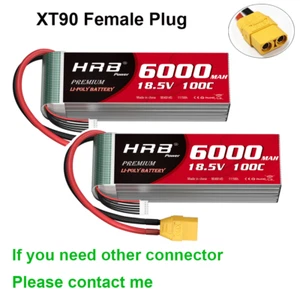 2X HRB 6000mAh 5S 18.5V 100C XT90 LiPo Battery for RC Quadcopter Car Drone Boat - Picture 1 of 7
