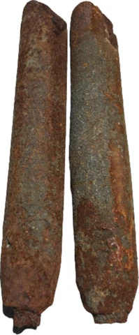 Vintage Cast Iron Window Weights 4 lb  Antique Sash Lot of Two (2) Cover