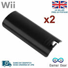 2x Pilot zdalnego sterowania Wii Zamienna bateria Tylna pokrywa Czarna