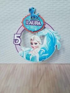 Personalized Frozen Themed Cake Topper - Picture 1 of 2