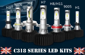NEW 35W H7 H4 H1 LED KIT WHITE 6000K CSP LED AUDI VW BMW FORD VAUXHALL MERCEDES - Picture 1 of 4