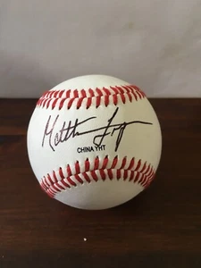 ROBERTO CLEMENTE PUERTO RICO OFFICIAL BASEBALL SIGNED BY MATTHEW LUGO RED SOX - Picture 1 of 5