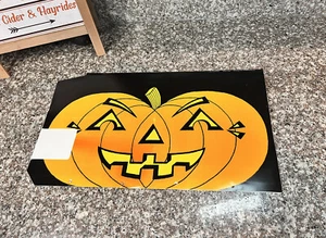 Vintage Pumpkin Halloween Mailwrap Magnetic Mailbox Cover 1989 Cindy Wrobel - Picture 1 of 10