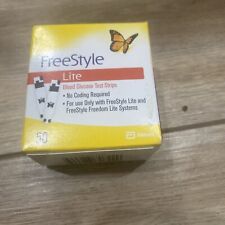 Free Style Lite Diabetic Test Strips Expires 03/31/2024, 50 Count