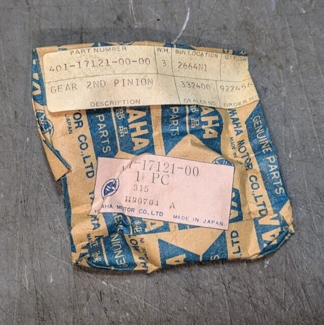 Yamaha YZ125 Transmisión Gear 2do piñón 1974 1975 Foto 1 de 1