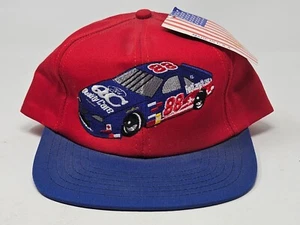 Dale Jarrett NASCAR Vintage Snapback Cap Hat Red Blue NWT - Picture 1 of 3
