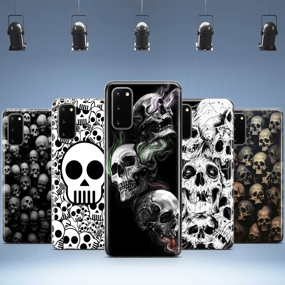 Gothic Skull 手机壳 适用于三星 Galaxy 骷髅骨保护壳 保护套 — 第 1/1 张图片