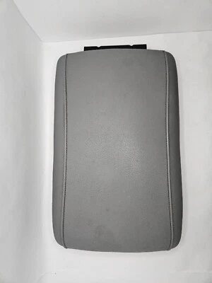 2003-2006 Ford Expedition Center Console Gray Leather Armrest Lid Cover OEM - Imagem 1 de 4