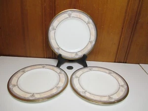 3 Noritake Pacific Majesty 6 5/8" Bread & Butter Plates Bone China Pink Shells - Picture 1 of 6