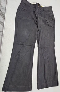 Old Navy Perfect Superflare Size 2 (30x27) Short Gray Favorite Khakis Low Rise - Picture 1 of 7
