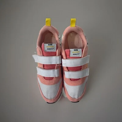 PUMA Kids - Soft Foam Athletic Shoes | Peach/Yellow Peanut Logo |  Kids 3.5C - Image 1 of 4