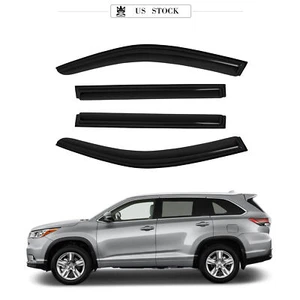 For 14-19 Toyota Highlander Mugen Style Window Visor Vent Rain Guard 4PCS - Picture 1 of 12