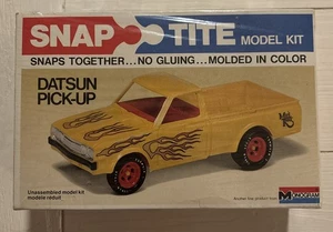 Sealed Vintage NIB NEW Monogram # 1005 Snap Tite DATSUN Pick Up Truck Model Kit - Picture 1 of 9