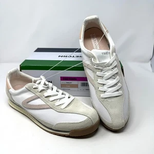 Tretorn Hailey modische Damen-Schnürschuhe weiß rosa Wildleder Größe 11 - Bild 1 von 9