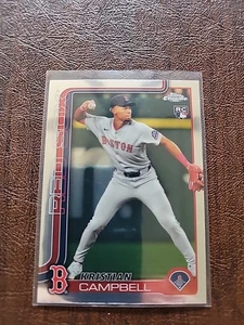 2025 Topps Chrome #171 Kristian Campbell RC - Boston Red Sox - Picture 1 of 4