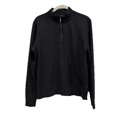 Suéter Pullover Para Hombre Robert Barakett Halton Cuarto Cremallera Gris Pequeño Foto 1 de 4