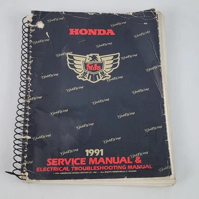 Libro manual de reparación de servicio Honda Shop 1991 GL1500 GOLDWING Gold Wing GL 1500 Foto 1 de 4