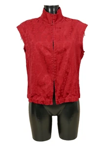 Dries van Noten Damen Bluse Oberteil 42 DE Rot Muster Neuwertig ( S 8741 ) - Bild 1 von 4