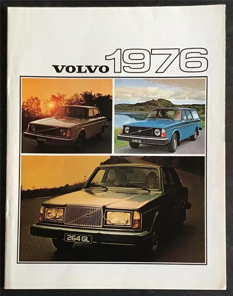 VOLVO 244GL/DL 245DL/DLE 264GL Car Sales Brochure For 1976 Ref 2750-76 - Image 1 of 3