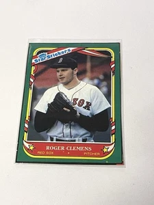 1987 Fleer Star Stickers BOX CUT Roger Clemens **033436 - Picture 1 of 2
