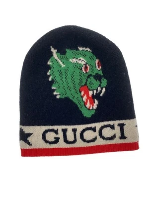 GUCCI Panther Serpiente Tejido ap M Lana Negro Hombres s 08.338.986 Foto 1 de 4