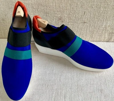 ARCHE / ATHLEISURE FUJAME кобальта мульти на танкетке кроссовок ЕС 41 США 9,5 ($500) - Изображение 1 из 4