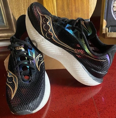 Saucony Endorphin Pro 3 Black Gold Women's Running Shoes size 9 EXCELLENT - Image 1 of 4