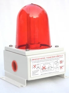 NOS NEW TRANBERG TEF 2440 LUMINAIRE RED HELI LIGHT AVIATION HELICOPTER HELIPAD - Picture 1 of 10