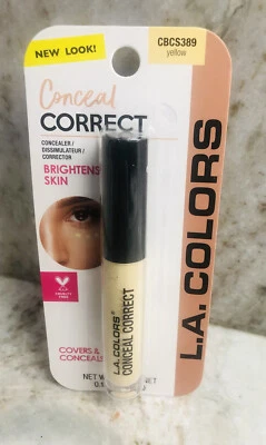 ShipN24Hours.New-L.A. Colors Yellow Conceal/Correct Concealer/Corrector: 0.13oz. - Image 1 of 4
