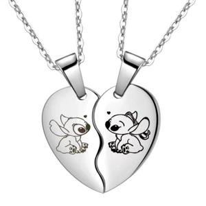 Lilo und Stitch Anhänger Halskette Charm Mädchen Schmuck Kindergeschenk Geschenk - Bild 1 von 2