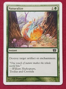 Magic The Gathering 8TH EDITION NATURALIZE green card MTG - Picture 1 of 2