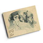 A3 PRINT - Vintage Valentine - Woman Reclines, Cupids Play Instruments