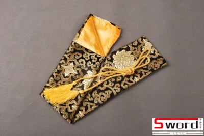  Short Brown Synthetic Silk soft nice Bag for Japanese Samurai Tanto Sword Knife - Изображение 1 из 4