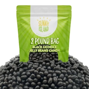 Caramelo de gominolas de regaliz negro, sabor clásico, bolsa de 2 libras - Imagen 1 de 6
