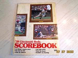 1978 Cincinnati Reds Scorebook Baseball Program - Picture 1 of 1