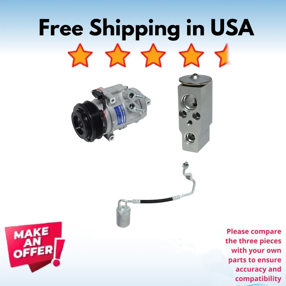 Kit Compresor A/C Fit Ford Flex 2009-2010, Taurus 2008-2010, Taurus X 2008-2009 Foto 1 de 4