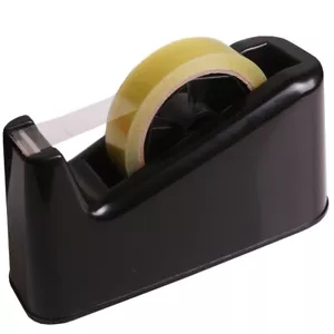 HEAVY DUTY DESK TOP SELLOTAPE DISPENSER Anti Slip Large Sticky Tape Roll Holder - Picture 1 of 4