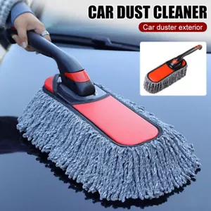 Non-Scratch Auto Car Duster Cleaning Microfiber Wax Treated Plastic Handle Brush - Picture 1 of 12