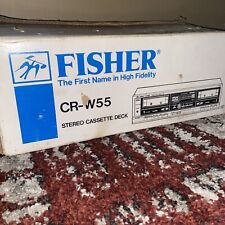 Vintage Fisher Cr-W55 Cassette Deck W/ receipt From 1980s! (One Of A Kind)
